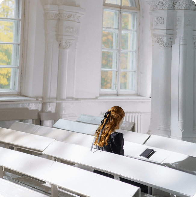 Interior church seating
